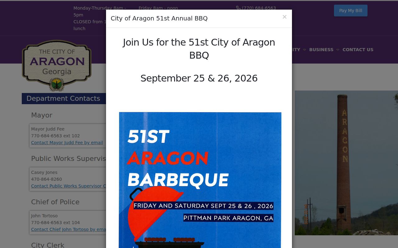 Aragon court docket municipal clerk department
